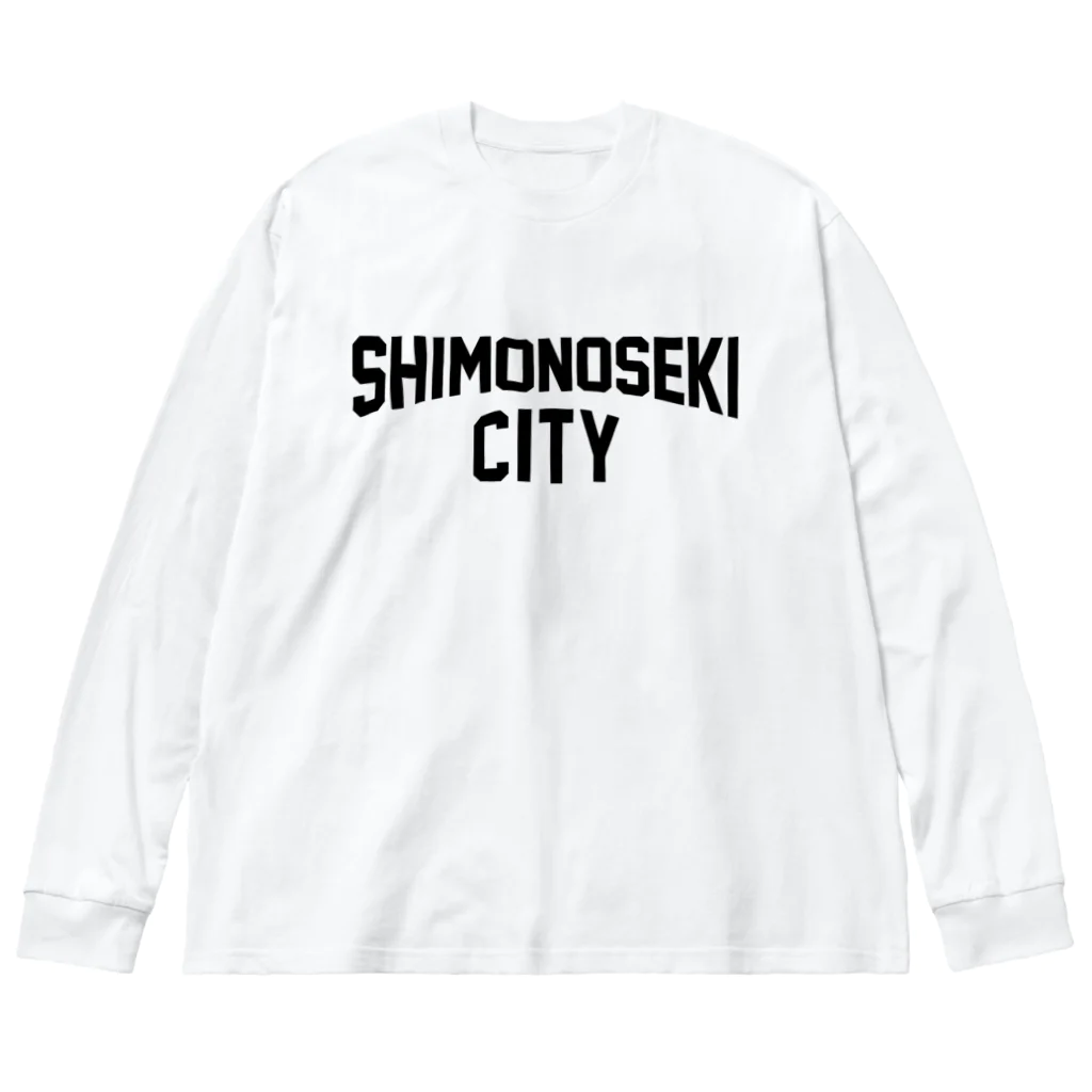 JIMOTOE Wear Local Japanの下関市 SHIMONOSEKI CITY Big Long Sleeve T-Shirt