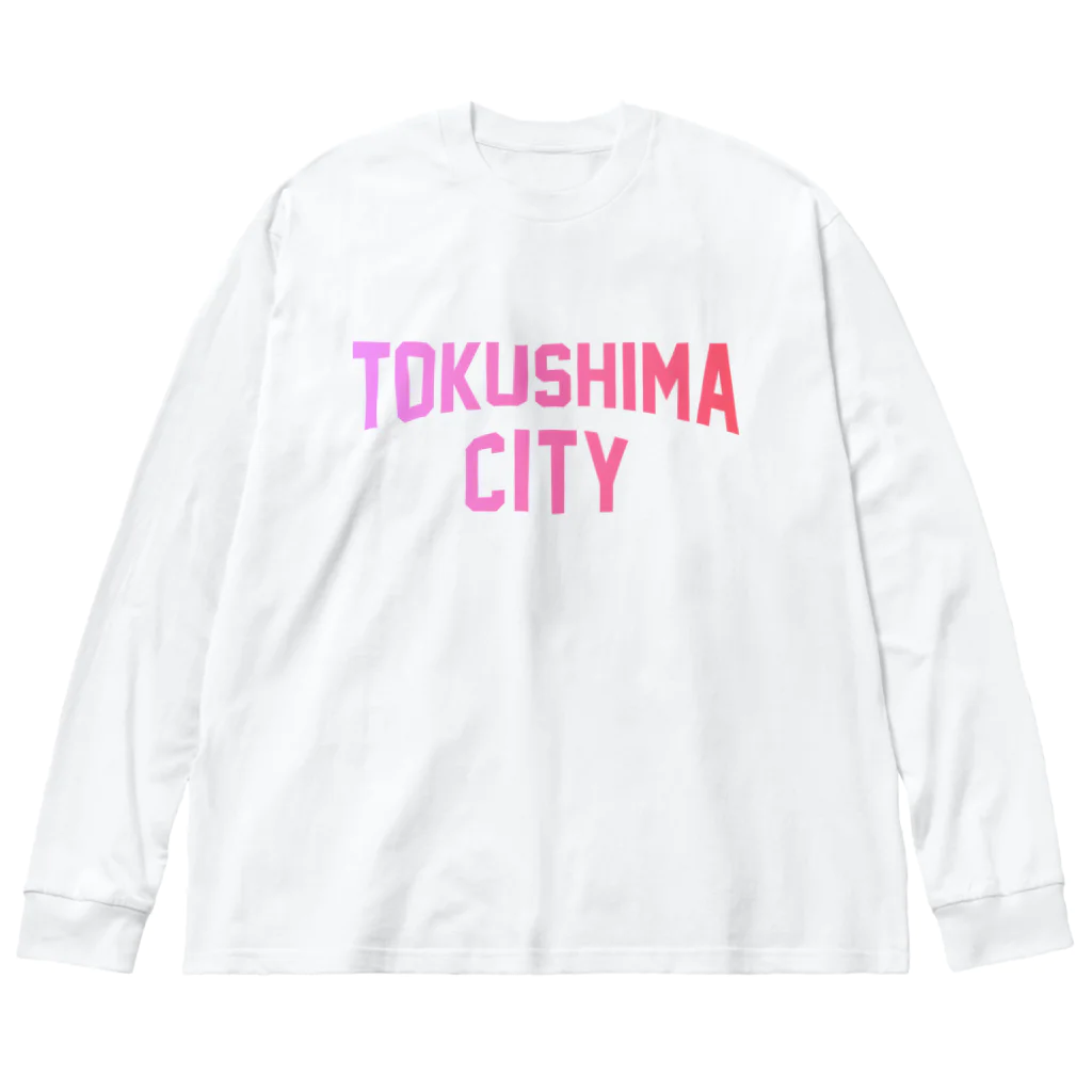 JIMOTOE Wear Local Japanの徳島市 TOKUSHIMA CITY Big Long Sleeve T-Shirt