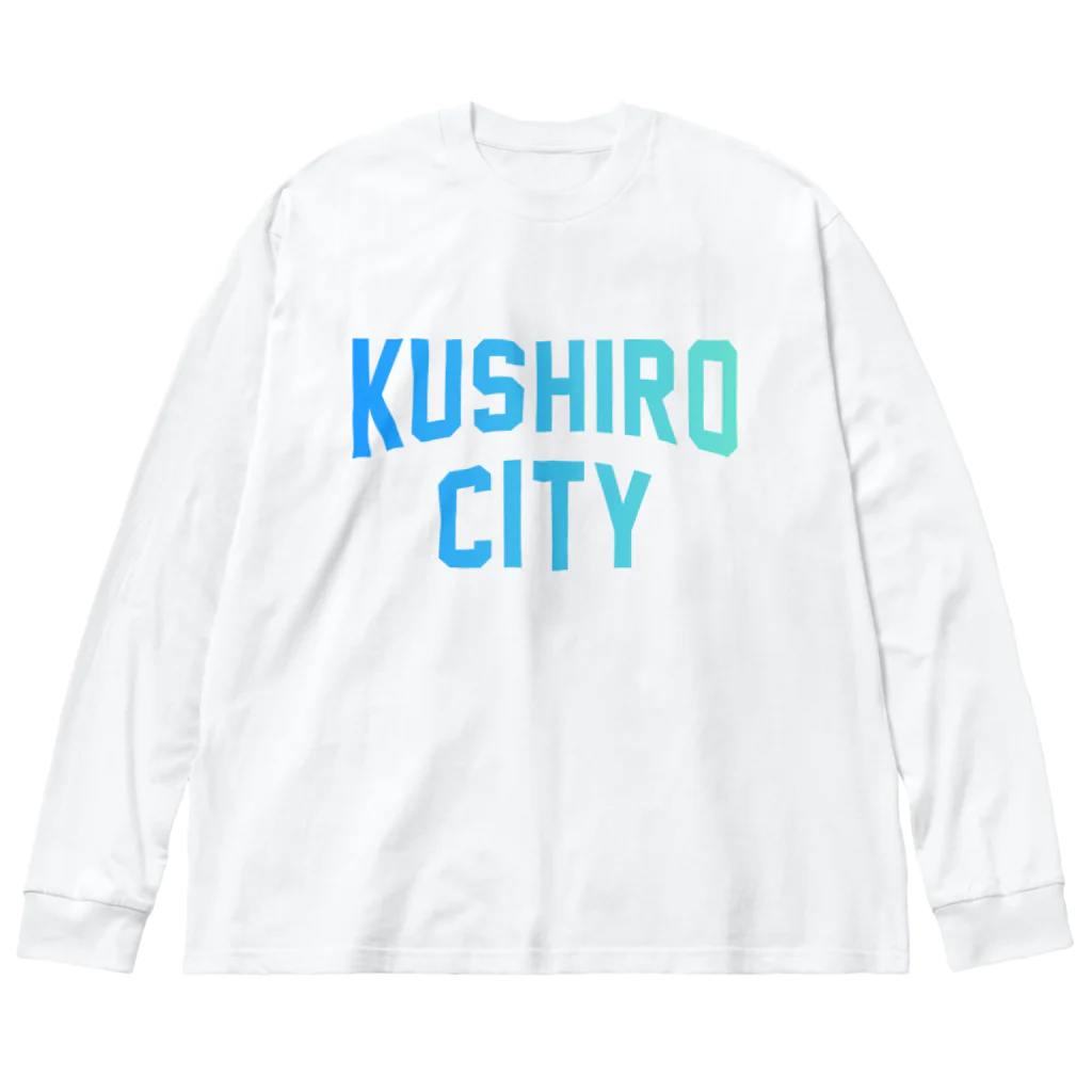 JIMOTOE Wear Local Japanの釧路市 KUSHIRO CITY Big Long Sleeve T-Shirt