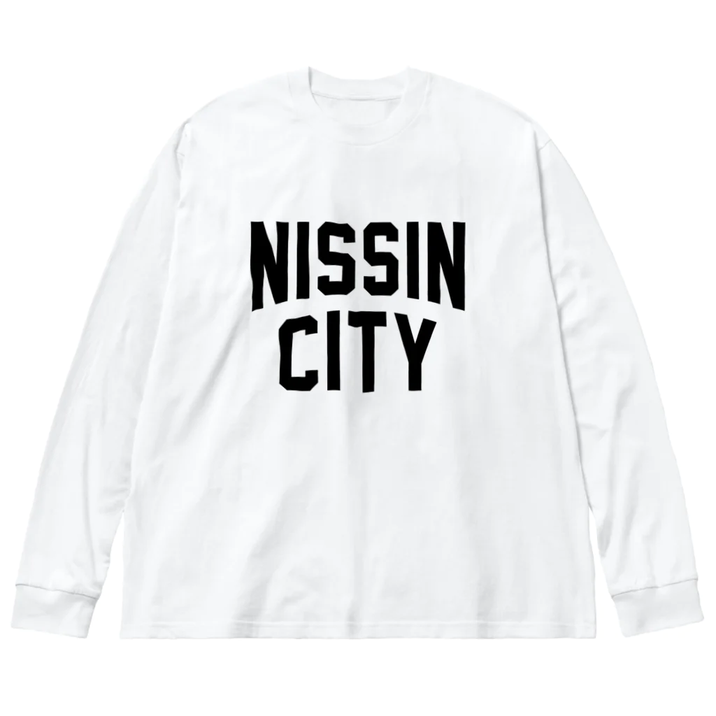 JIMOTOE Wear Local Japanの日進市 NISSIN CITY Big Long Sleeve T-Shirt