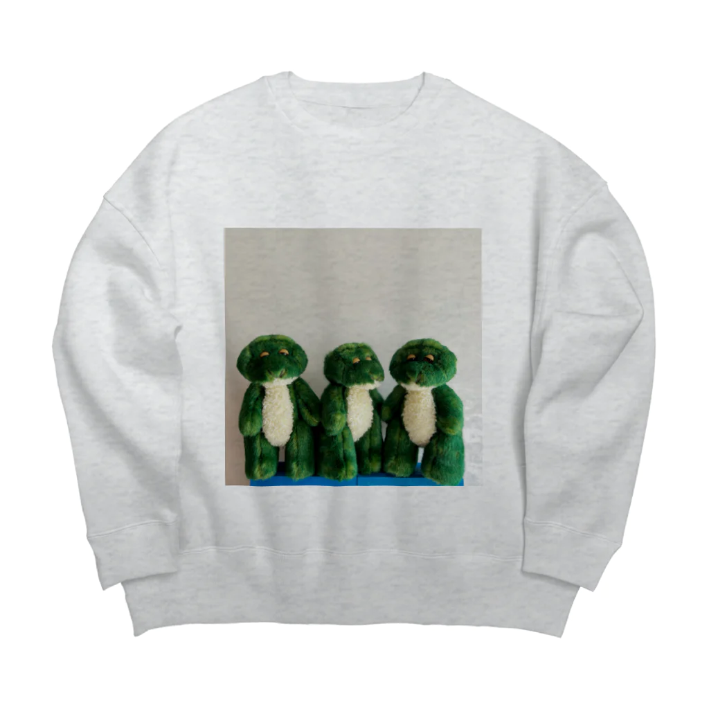 mojojojoの３匹のワニ Big Crew Neck Sweatshirt