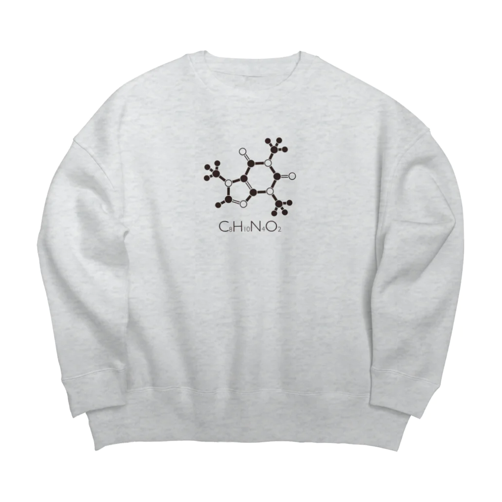 st_drop_laboratoryのカフェインの化学構造式 Big Crew Neck Sweatshirt
