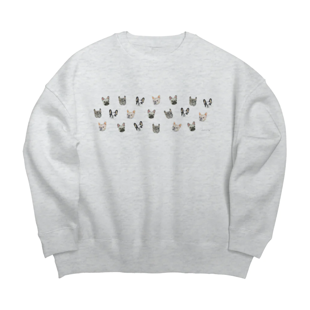 noe_to_meg (ノエとめぐ)のブヒがいっぱい Big Crew Neck Sweatshirt