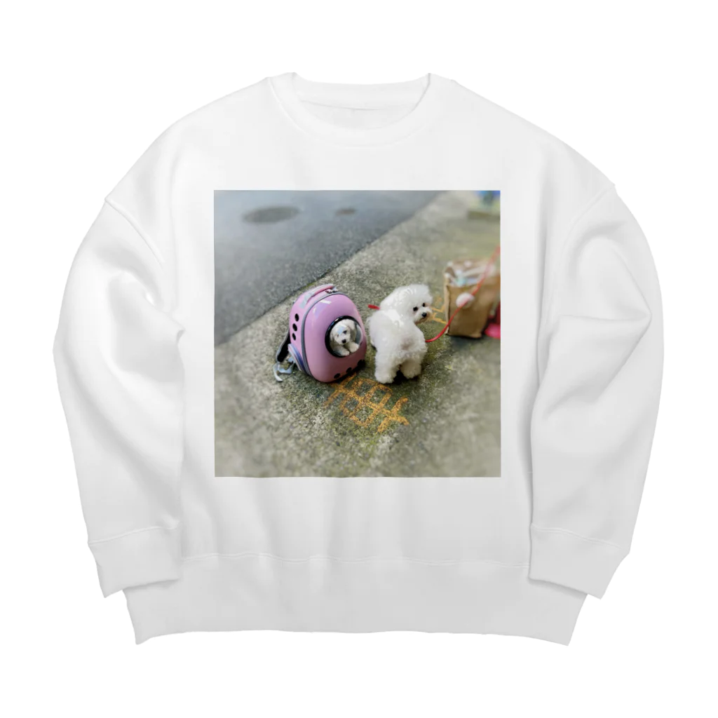 fluffy.dogのもふもふスウェット Big Crew Neck Sweatshirt