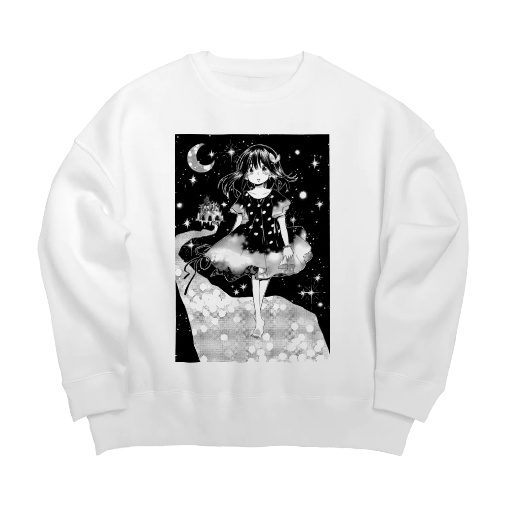 non-existent_mangaの【ない漫画】ない魔女っ子のまんが Big Crew Neck Sweatshirt
