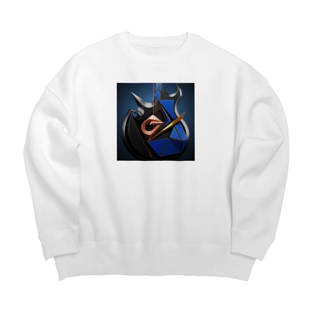 EijiPonの幾何学の楽器 Big Crew Neck Sweatshirt