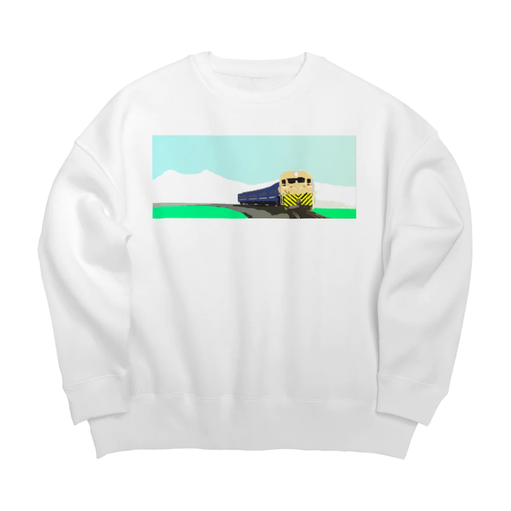 Danke Shoot Coffeeの田園を走る Big Crew Neck Sweatshirt