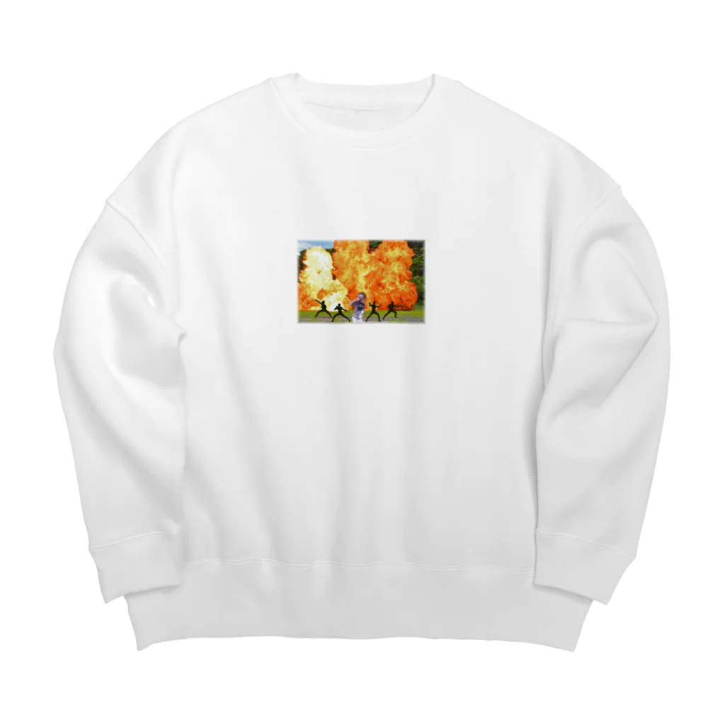 くにいはるのヒーロー見参！？ Big Crew Neck Sweatshirt