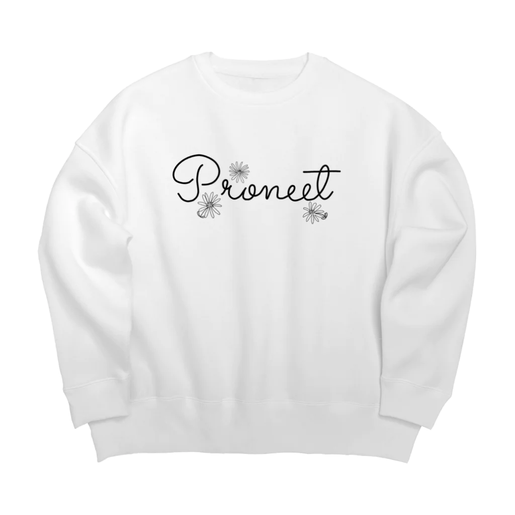 PRONEET SHOP ﾃﾞｼﾞﾀﾙ支店の筆記体プロニート Big Crew Neck Sweatshirt
