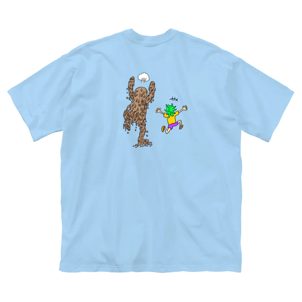 肥溜めに落ちたボーボーくん Big T-Shirt by INASBY 髑髏毒郎