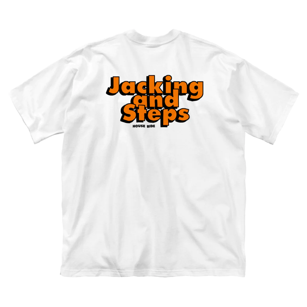 HOUSE DANCE MANIAのJACKING AND STEPS Double Print Big T-Shirt