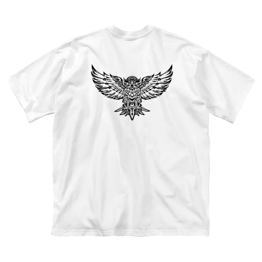 MisCreAntミスクリアントのトライバル フクロウ Big T-Shirt