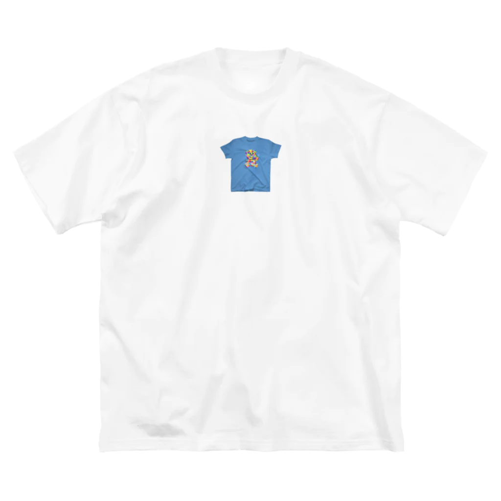 happy_autismのハロクマTシャツオンTシャツ Big T-Shirt