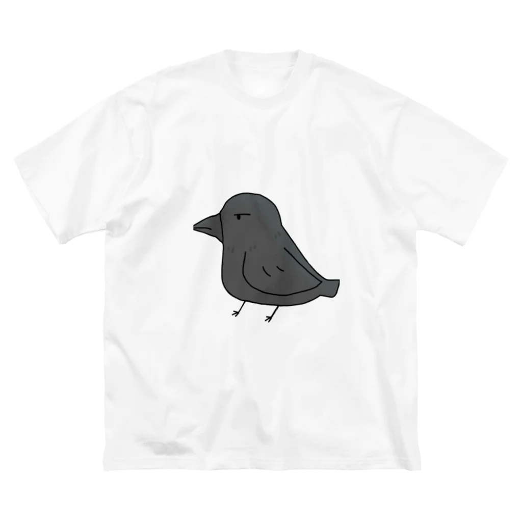 平和主義カラスの烏シャツ Big T-Shirt