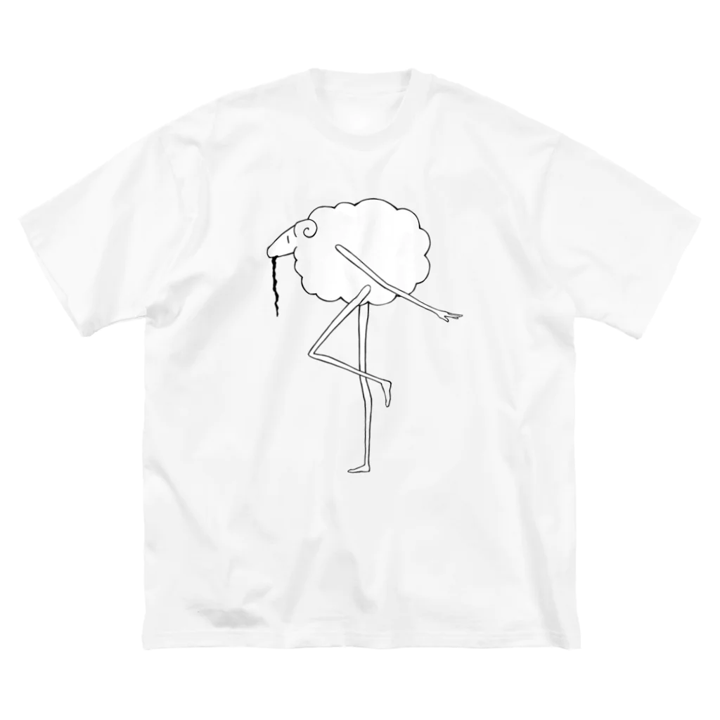 くろの🐏のワカメのようなものを吐くヒツジ Big T-Shirt