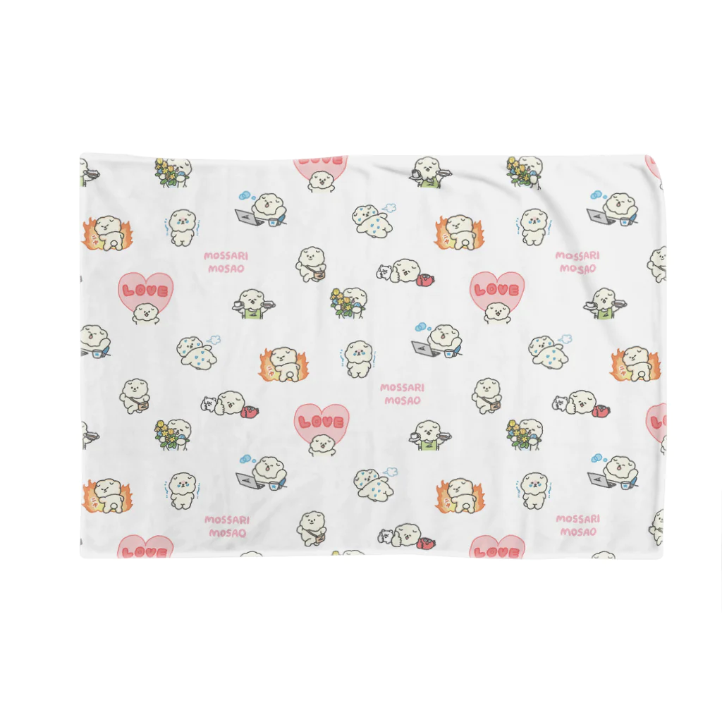 SUZURIともっさりもさお 総柄ホワイト / じゅん ( jun8213kame )の