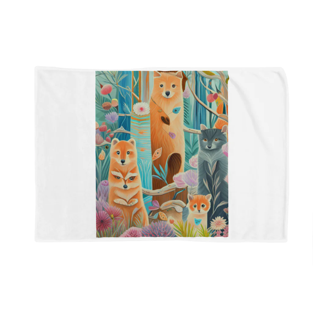 soramame1119の森の中の世界 Blanket