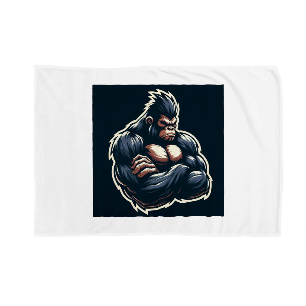 GOODY-MANの考えるゴリラ Blanket