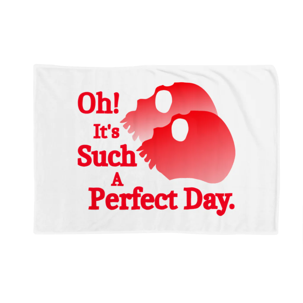 『Nothing Is Real』-- IN SUZURIのOh! It's Such A Perfectday.（赤） Blanket