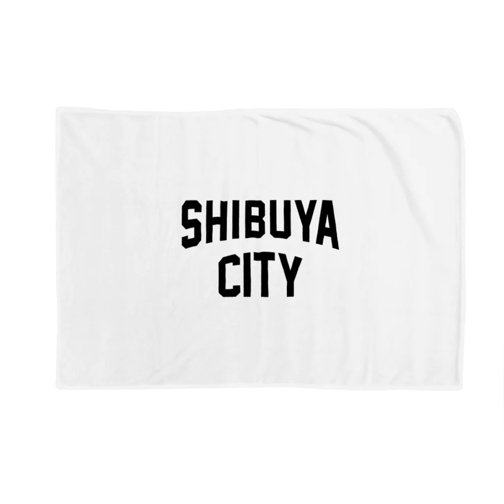 JIMOTOE Wear Local Japanの渋谷区 SHIBUYA WARD ロゴブラック Blanket