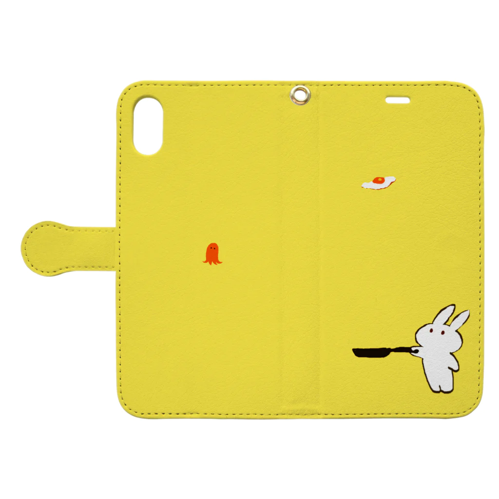 irusuのめだまやき Book-Style Smartphone Case:Opened (outside)
