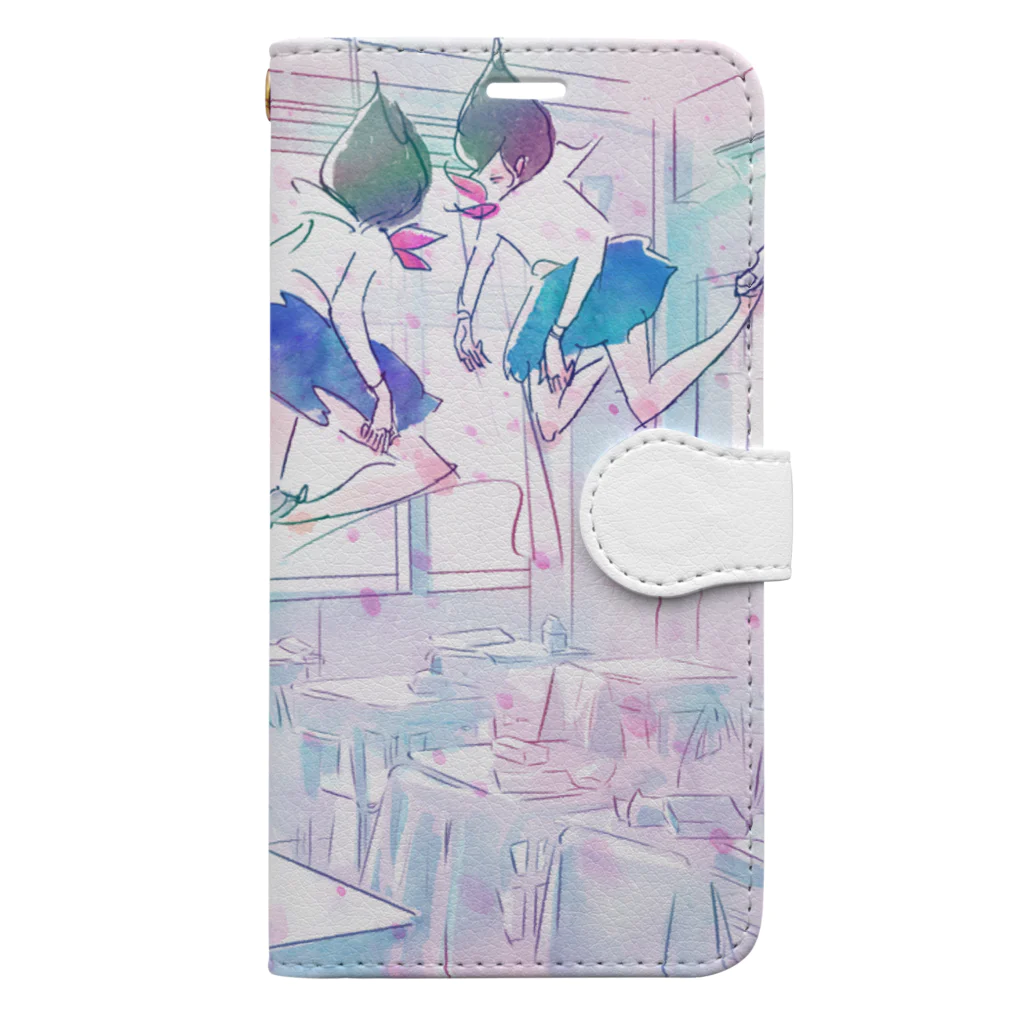 yananyokinyokiの四月の浮遊 Book-Style Smartphone Case
