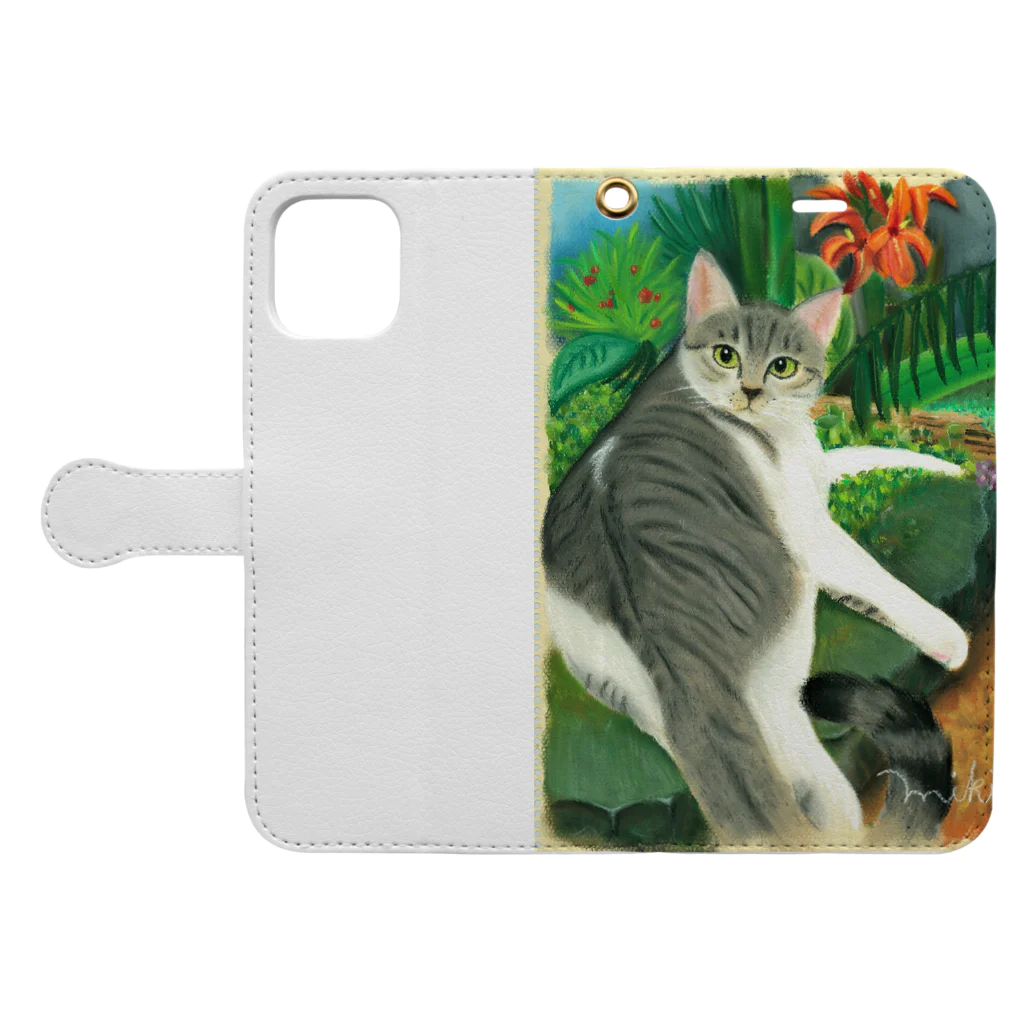 mimikororiのKING OF AOMORI Book-Style Smartphone Case:Opened (outside)
