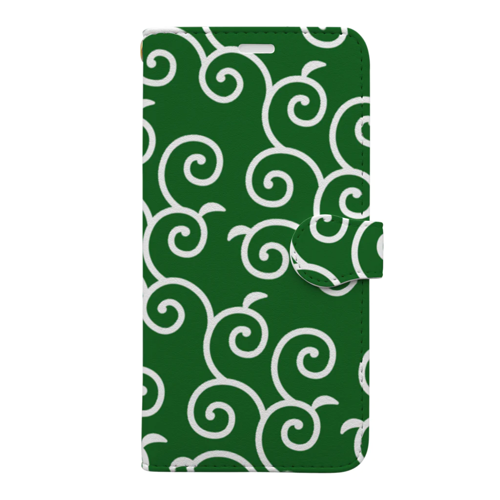 ももよりの唐草模様 Book-Style Smartphone Case