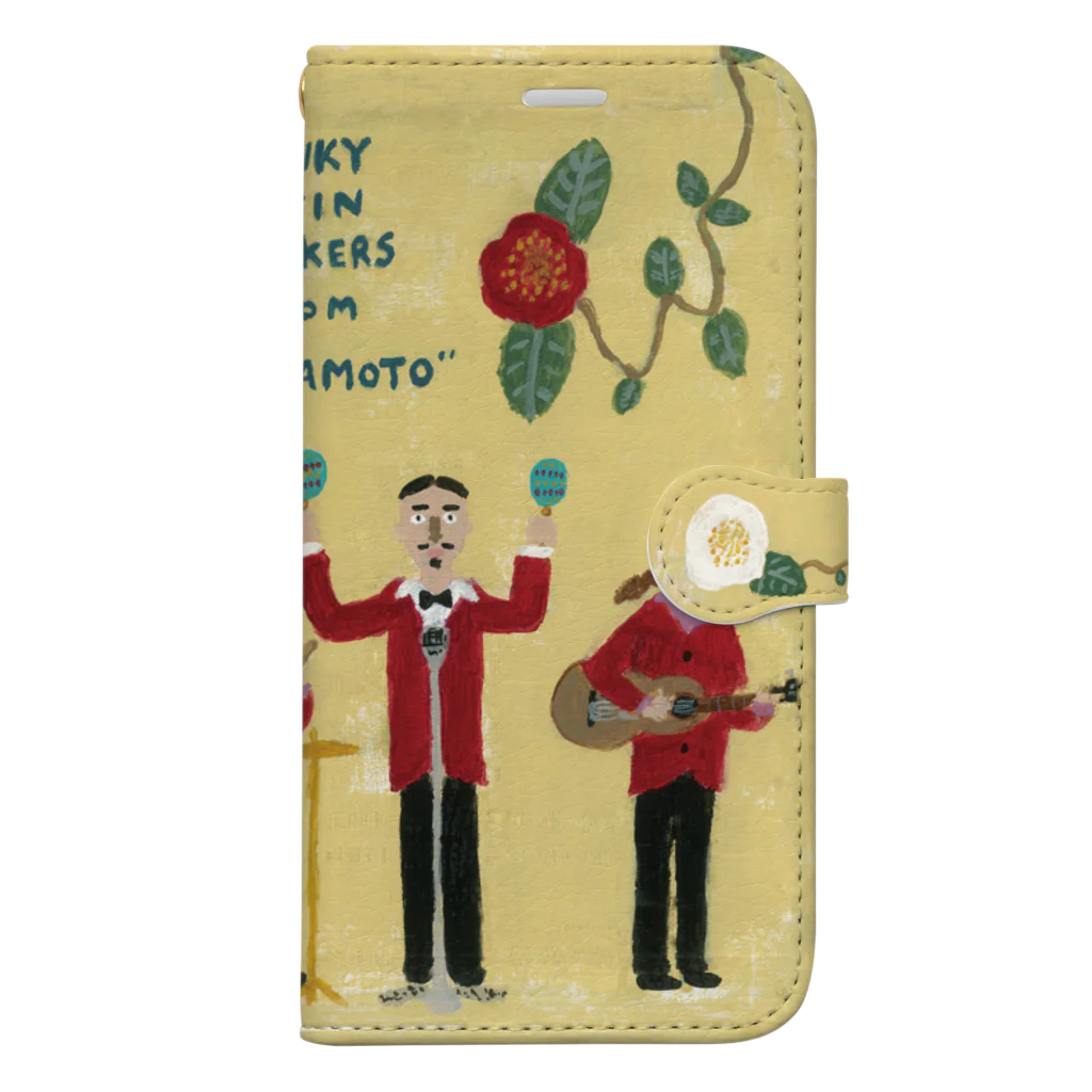 ふじみ屋 fujimi-ya のチョリート黒木＆ザ・ワサモンズ Book-Style Smartphone Case