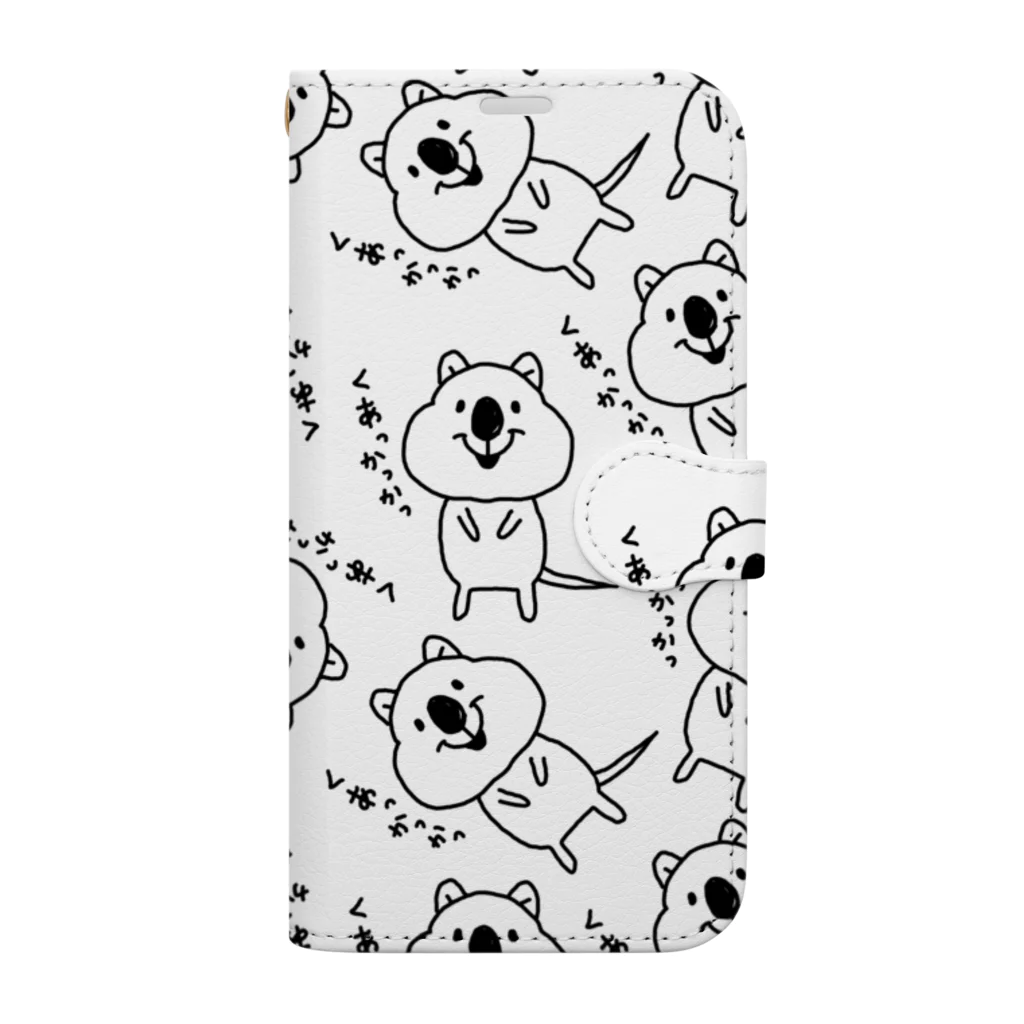 studio-donchamのクアッカワラビー。 Book-Style Smartphone Case
