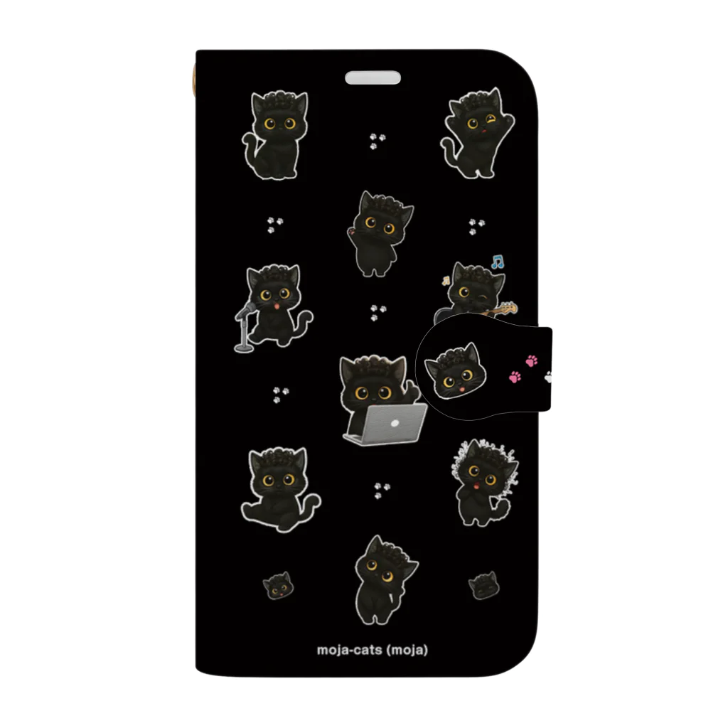 もじゃねこのもじゃねこ Book-Style Smartphone Case