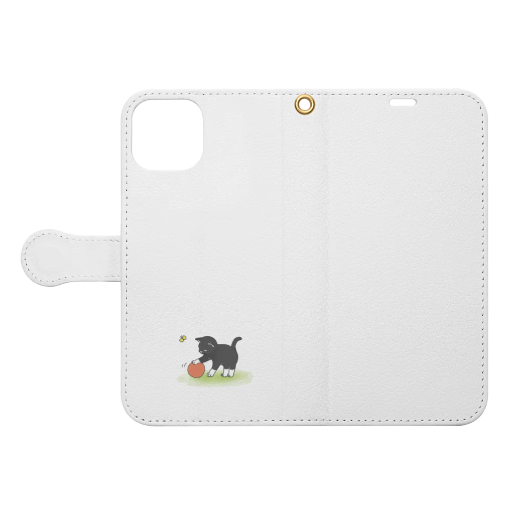 連弾兄弟のくつしたねこ Book-Style Smartphone Case:Opened (outside)