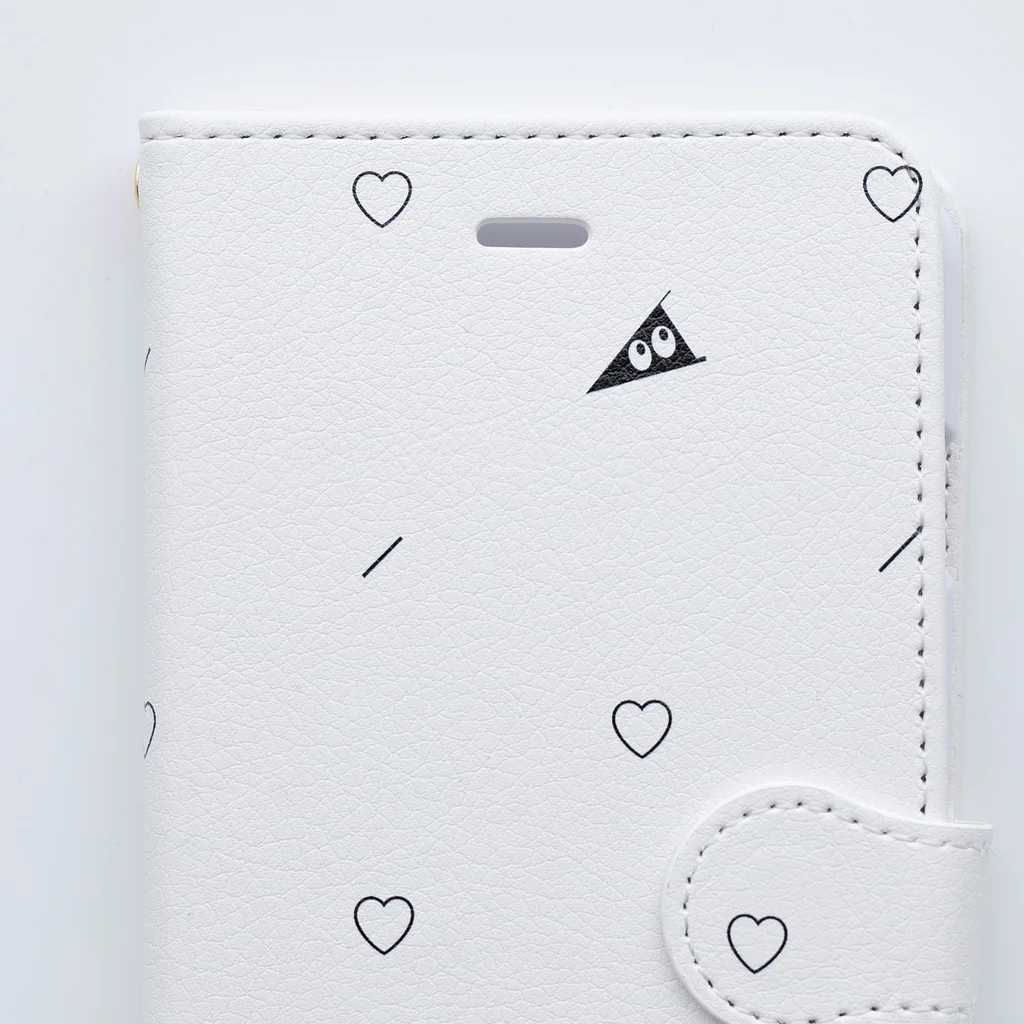 ヤママユ(ヤママユ・ペンギイナ)のピコアプテノディテス(よこ) Book-Style Smartphone Case :material(leather)