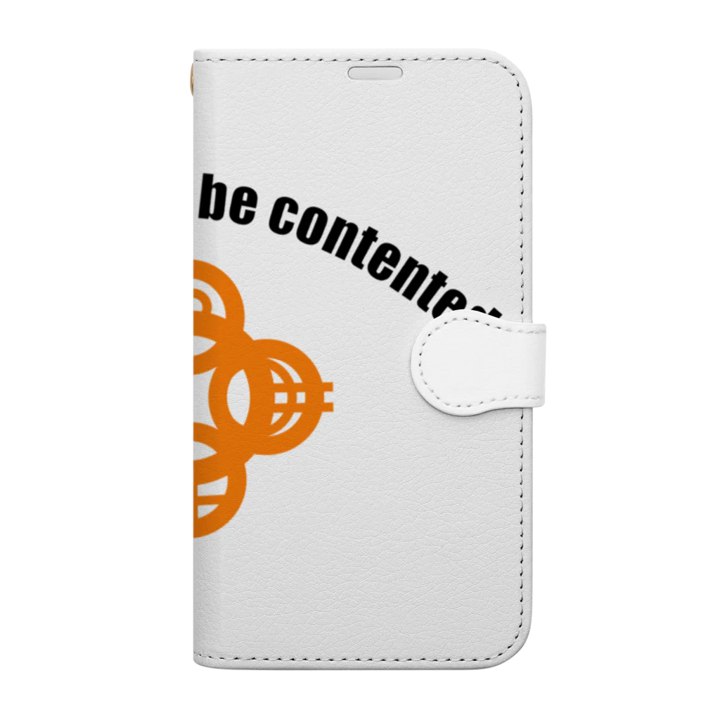 『Nothing Is Real』-- IN SUZURIの吾唯足知h.t.ショルダーアーチ橙・黒英語 Book-Style Smartphone Case