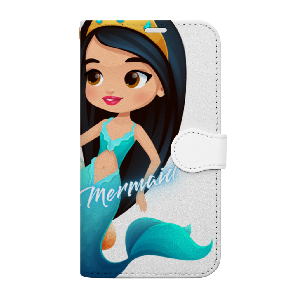 Yanjiisのキュートマーメード５ Book-Style Smartphone Case