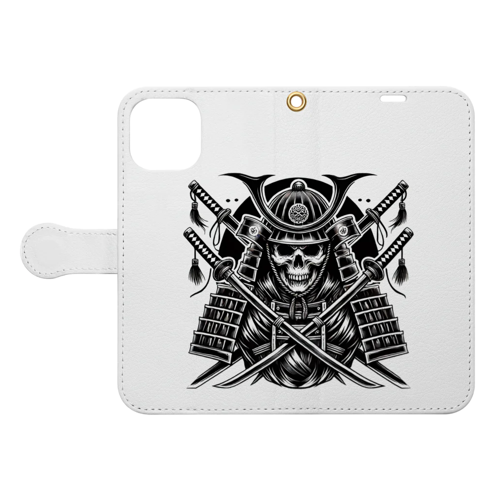 AXIAのsamurai Book-Style Smartphone Case:Opened (outside)