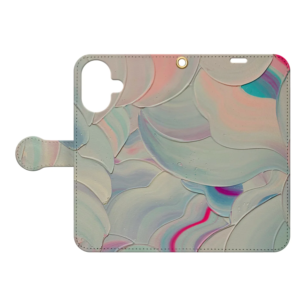 Yoshiki house 岡村芳樹の真珠の海 Book-Style Smartphone Case:Opened (outside)