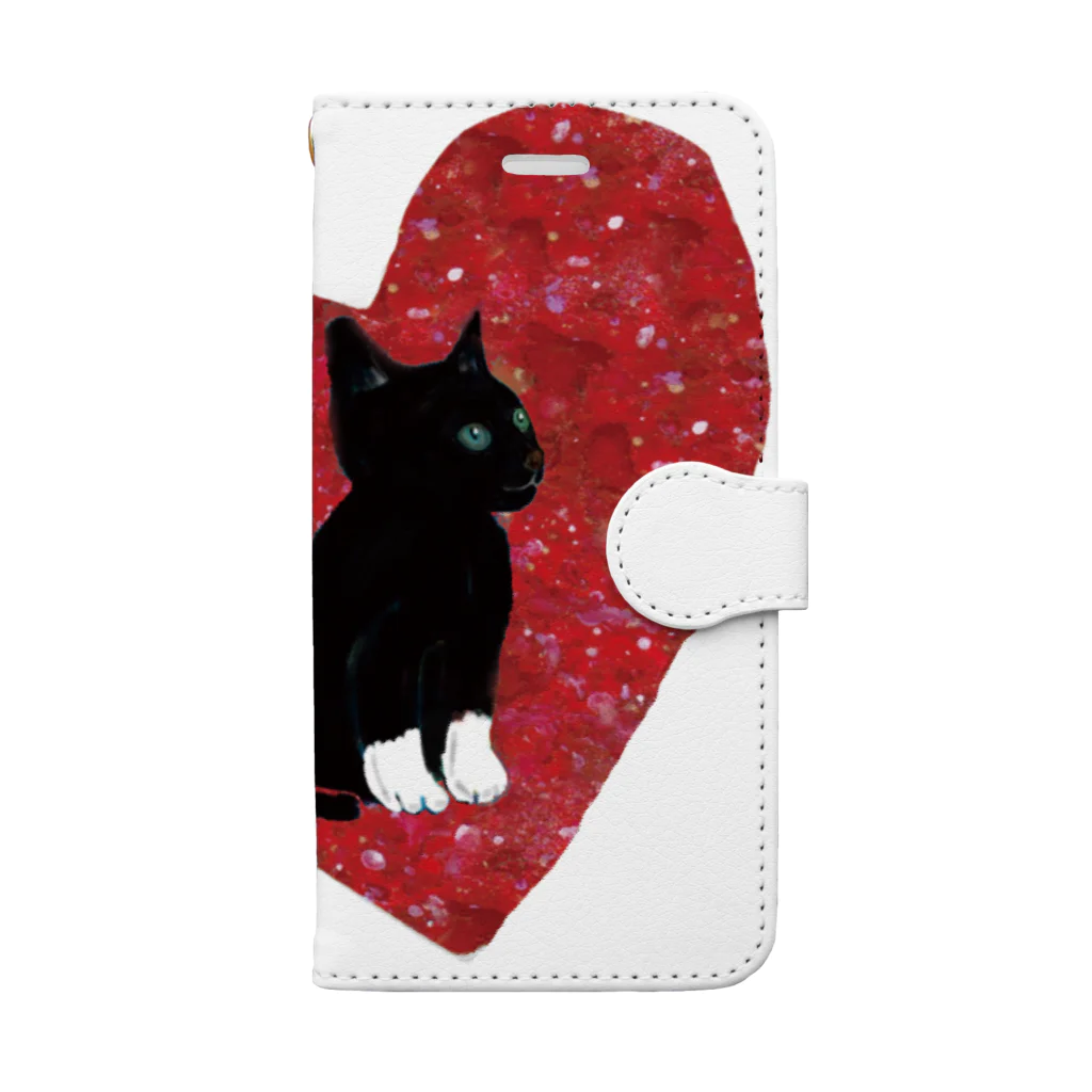 WAMI ARTのくつしたにゃんこ Book-Style Smartphone Case