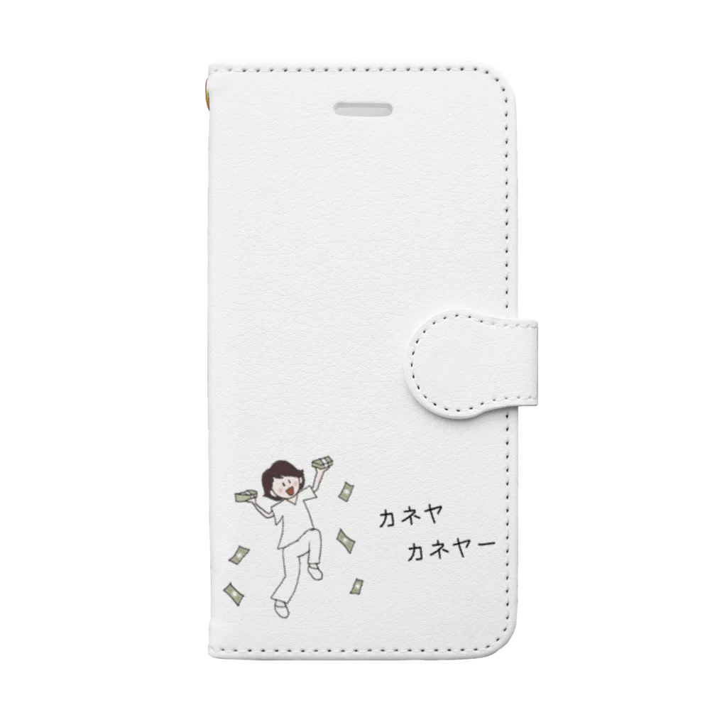 M-designのお金持ちになったナース Book-Style Smartphone Case