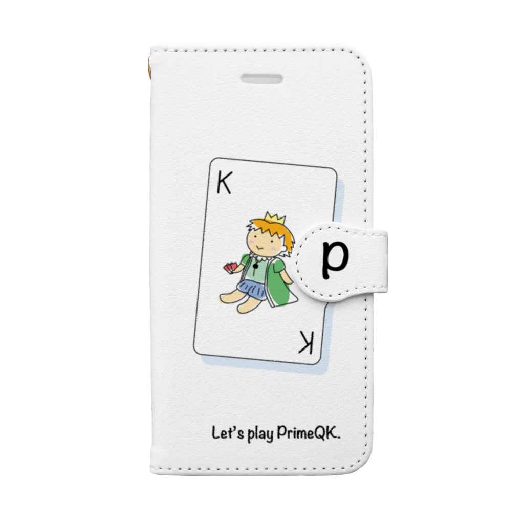 二世@m_2seiのQとK（青・緑-素数なしver） Book-Style Smartphone Case