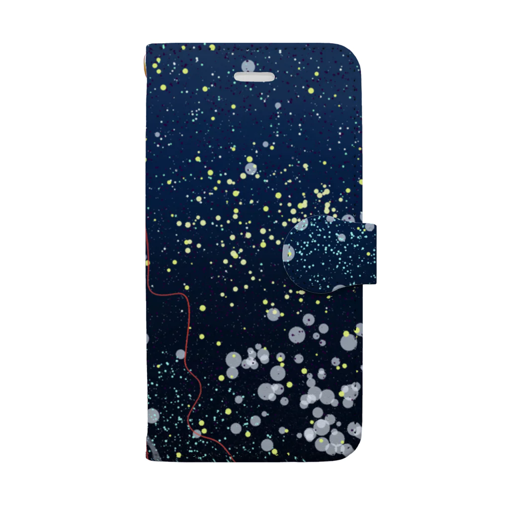 ツキシルベのクラゲシアが生息する海 Book-Style Smartphone Case