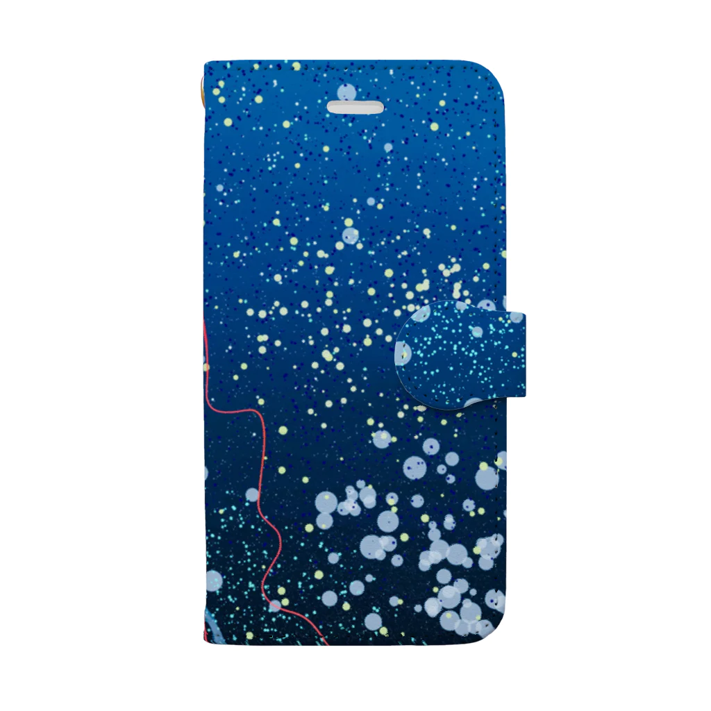 ツキシルベのクラゲシアの生息する海 Book-Style Smartphone Case