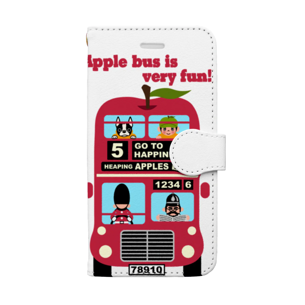キッズモード某のアップルバス Book-Style Smartphone Case