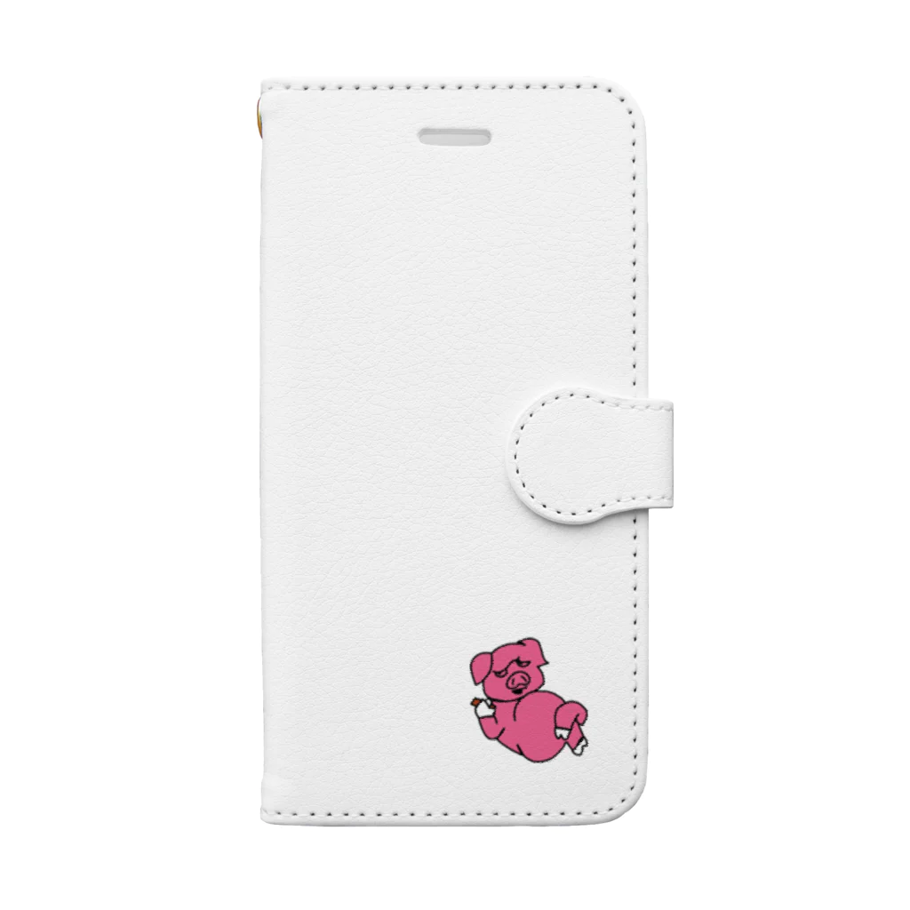 西口やきとんのsmoker babe Book-Style Smartphone Case