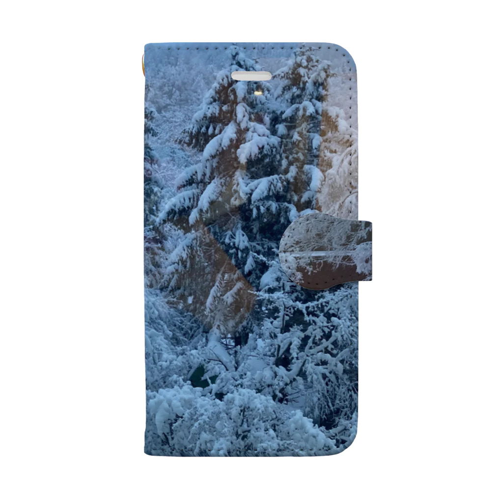 サイコパス☆ズヤカ杉山の雪林 Book-Style Smartphone Case