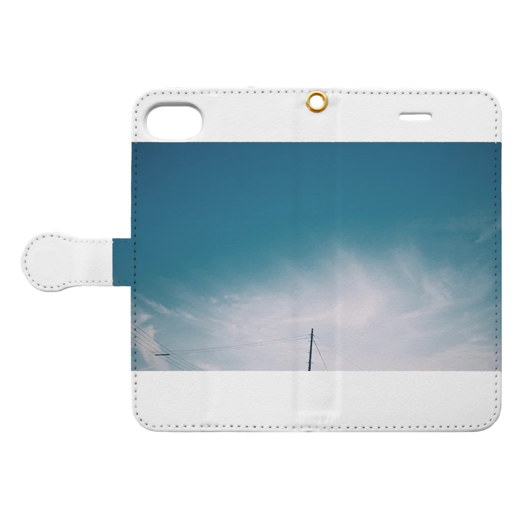 のびたのちょっと綺麗なスマホケース Book-Style Smartphone Case:Opened (outside)