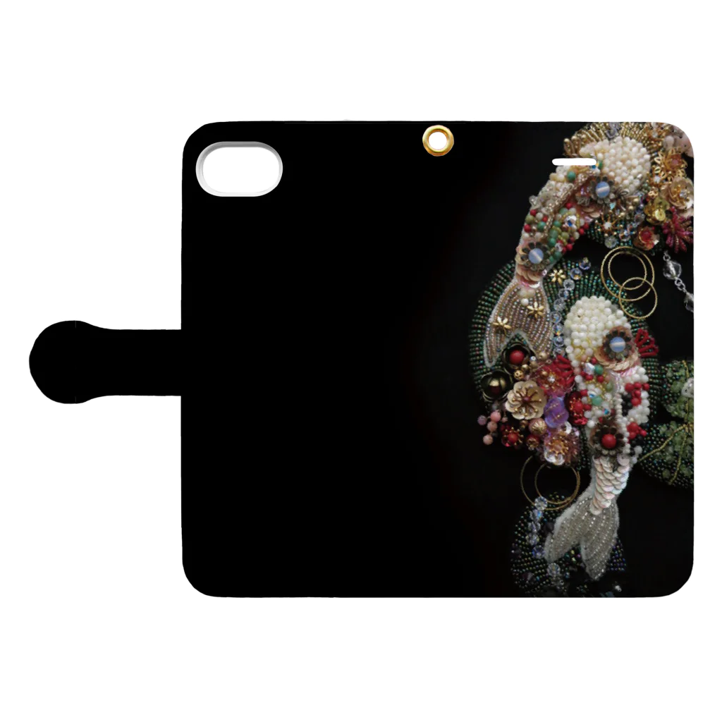 01 goodsの鯉 Book-Style Smartphone Case:Opened (outside)