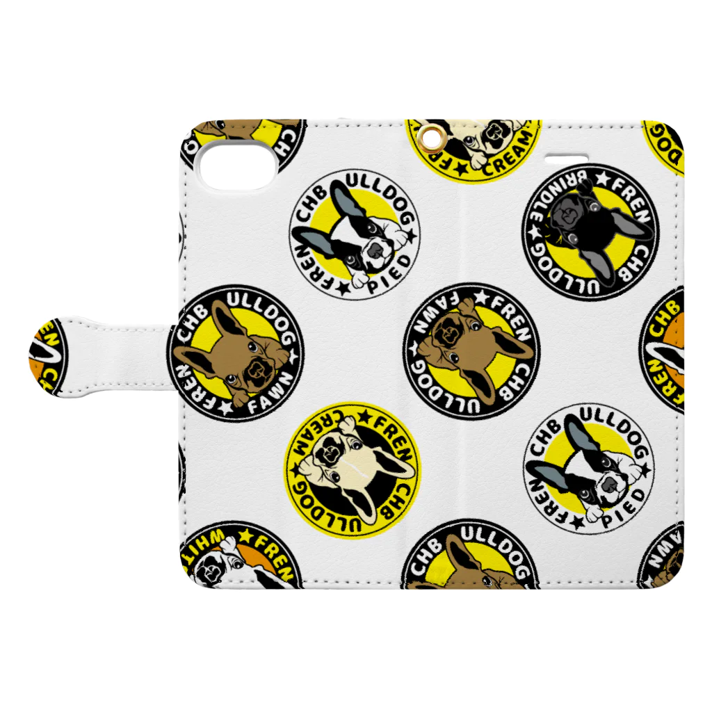   BRUTUS-19のフレブル手帳型スマホケース Book-Style Smartphone Case:Opened (outside)