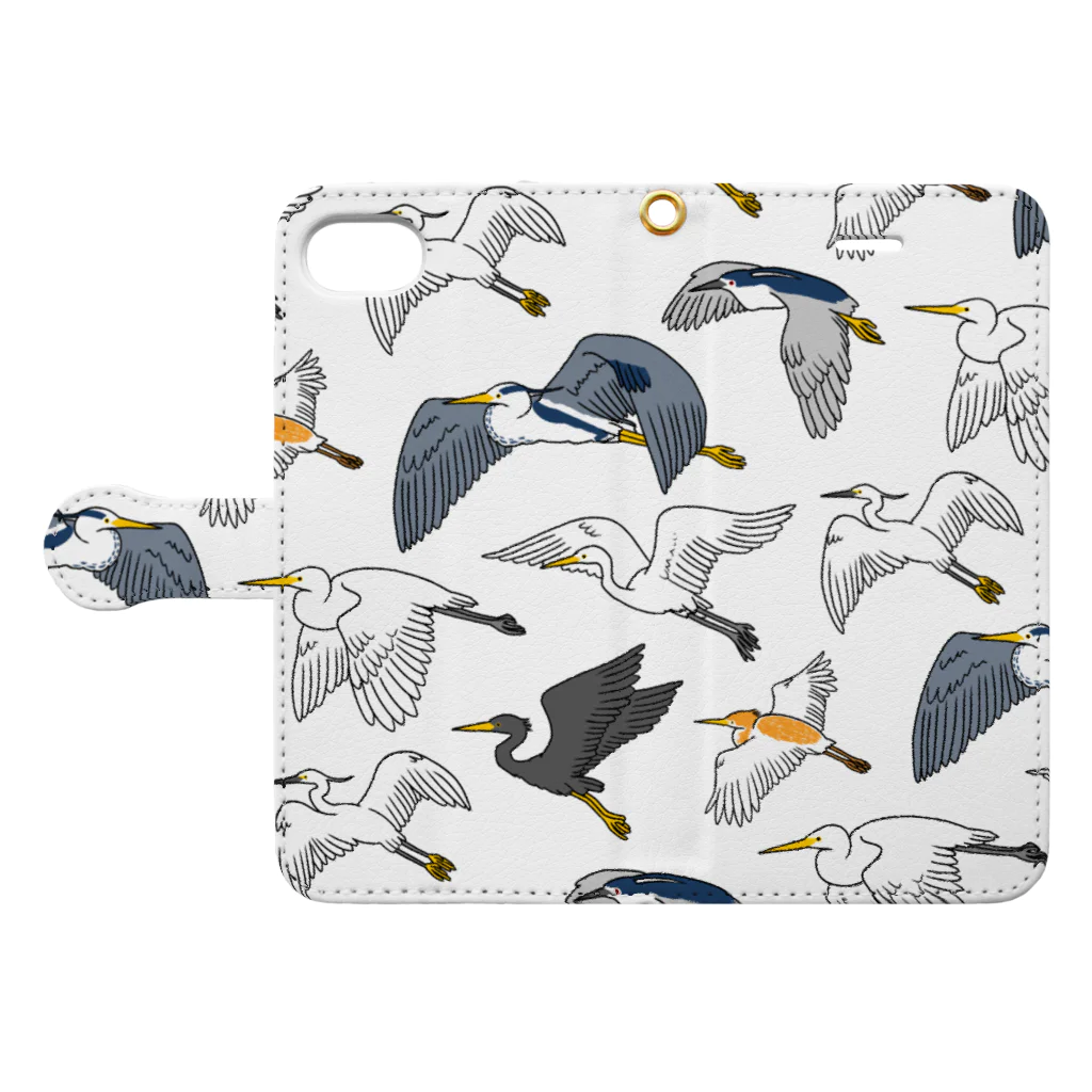 LOTORIのサギまみれ Book-Style Smartphone Case:Opened (outside)