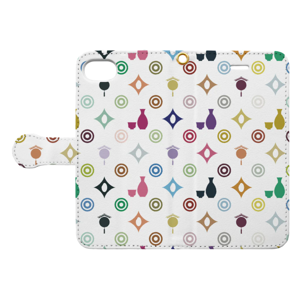 stereovisionの日本酒マルチカラー Book-Style Smartphone Case:Opened (outside)